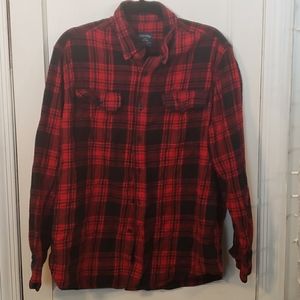 Women's Faded Glory Red and Black Flannel